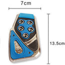 Red 3 PCS Non-Slip Performance Foot Pedals Pads Covers For Manual Car Universal