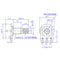 Set of Four (4X) 25K LONG Split Shaft Audio Taper Low Friction Potentiometers