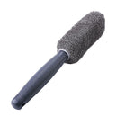 Microfiber Car Wheel Rim Brush Plastic Handle Cleaning Brush Washing Tool