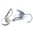 24 Pcs French Lever Back Earrings Blanks fit 12mm Cabochons Earring Findings