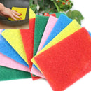 10Pcs Scouring pads cleaning cloth dish towel colorful home scour scrub- OZ