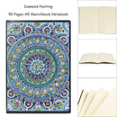 DIY Mandala Special Shaped Diamond Painting 50 Pages A5 Notebook Sketchbook