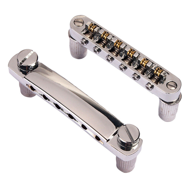 Roller Saddle Bridge Tailpiece Stop Bar for LP SG Gibson Guitar