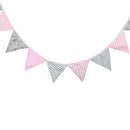 12 Flags Triangular Red Flag Bunting Wedding Birthday Party Home Decoration
