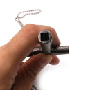 Jesus Cross Metal Drum Key Wrench Necklace Key Chain Crucifix Accessories Kit
