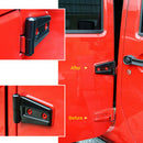 10X Hood & Door Hinge Cover For 2007-2017 Jeep Wrangler Jk Jku Car Accessor