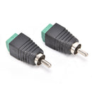 20Pcs Phono Speaker Wire cable to Audio male RCA Connector Adapter Jack P â„–[