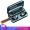 F9-12 Bluetooth Earphones Power Display Touch Microphone In-Ear Headset w/ Rope