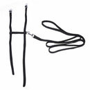 Leash collar + ADJUSTABLE NYLON HARNESS FOR CAT KITTEN Length 1.2m - Black