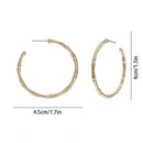 Fashion Women Circle Bamboo Shape Drop Dangle Earrings Statement Jewelry Gi BX