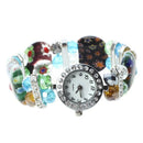 Glass Crystal Bracelet with Round Dial Watch Z9N2
