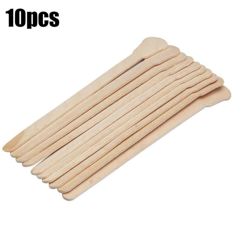 10Pcs Waxing Wax Wooden Disposable Bamboo Sticks Hair Removal Wax Stick