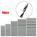 50Pcs Hss High Speed Steel Diamond Drill Bit Set Tool Coated Twist Drill ME