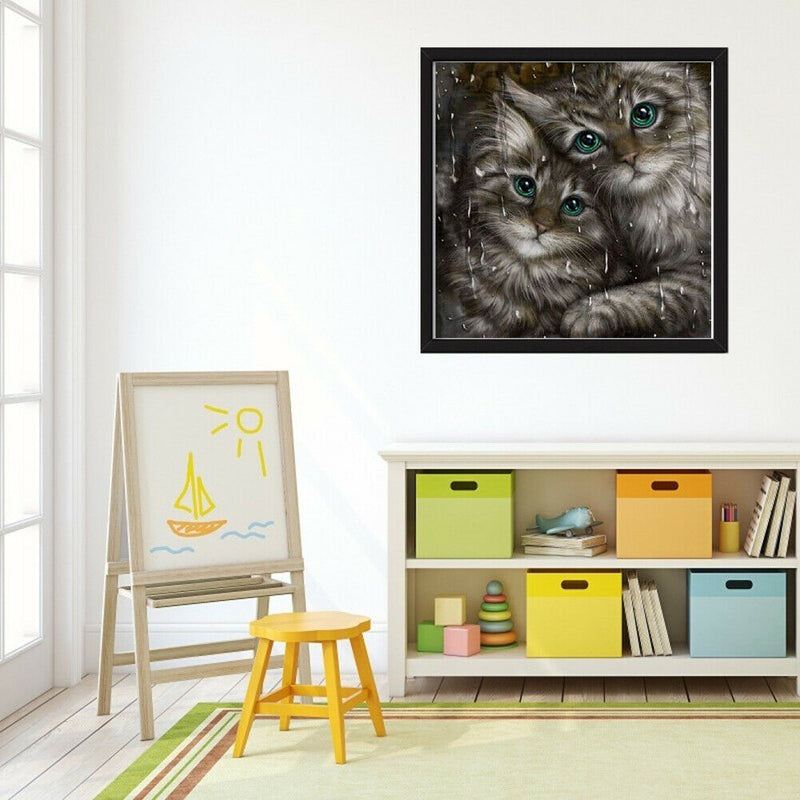 5D DIY Full Drill Diamond Painting Cat Embroidery Mosaic Kit Decor (WX066)