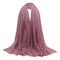 2 Pcs Fashion Soft Cotton Long Scarf Plain Hijab Jewish Head Scarves Wrap