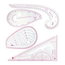 Sewing Ruler Set (4 Pcs) - Metric Ruler Set French Curve Pattern Grading Ru X3O4