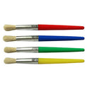 4x Children's DIY Graffiti Pen Flat Head Plastic Rod Pig Mane Oil Painti DYO