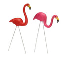2Pcs Pink & Red Plastic Flamingo Yard Garden Lawn Art Ornaments Decor