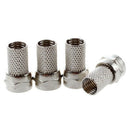 Twist-On RG6 RG-6 F TV Connector No Crimping Pack of 10