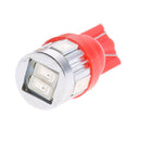 2pcs T10 6-SMD 5630 LED Bulb Wedge Light for Car Motorcycle Boat Red