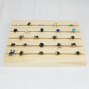 Solid Wood Earrings Jam Paper Jewelry Display Props Card 5 Slot Plate Jewel
