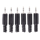 6pcs 2.5mm Stereo Male Plug Jack DIY Solder Headphones Audio Connector S5V6