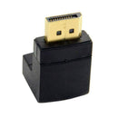 90 Degree Up Angled DP DisplayPort Male to Female Extension Adapter