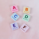 6pcs alphabet rubber pencil eraser set stationery novelty children party gift-OZ