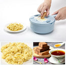 9 In 1 Vegetable Cutter Kit Kitchen Shredder Multipurpose Grater Egg White  U8R2