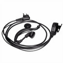 5X(90cm G-Shape Headset Earpiece Headphone With Mic For Walkie Talkie CP04 I8T1)