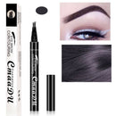 CmaaDU Eyebrow Pencil Waterproof 4 Fork Tip Fine Sketch Enhancer Eyebrow Ta