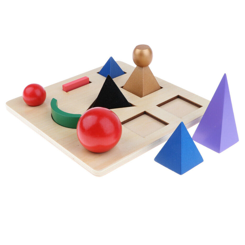 Montessori Solid Grammar Symbols with Base, 10pcs/set Learning and Education