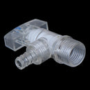 1pcs Transparent Plastic Faucet 4-Divided Triangle Valve Pagoda Head Water T OZ