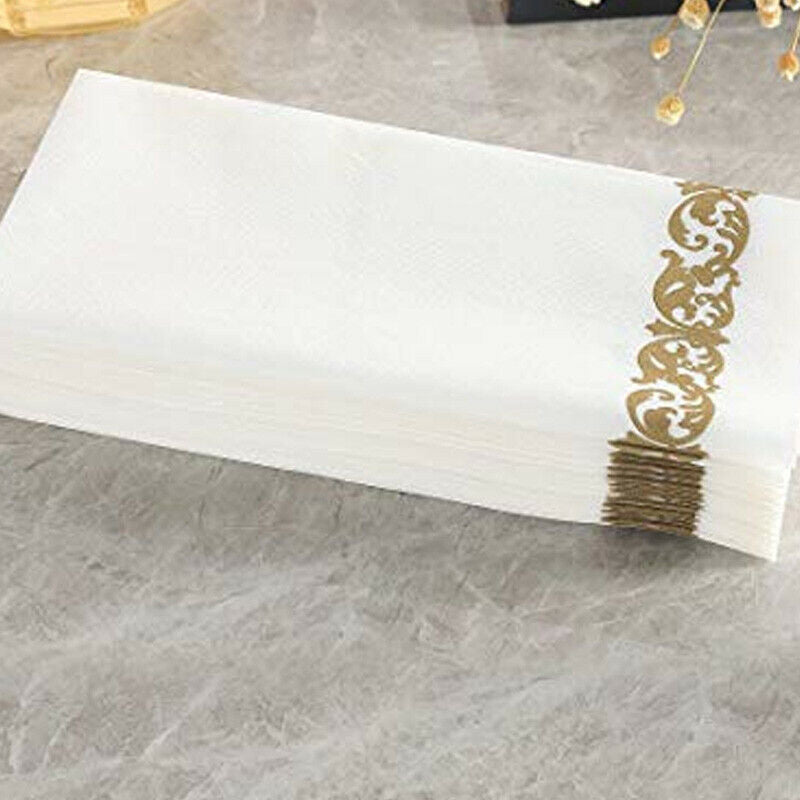Guest Paper Towels 50 Pieces Premium Quality Disposable Hand Guest Towels foG1O6