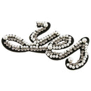 Letter Patches Crystal Beaded Applique Clothing Paste For Clothes Bags Pants