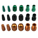 18pcs MTB Bicycle Tire Wheel Schrader+French Air Valve Caps with Adapter