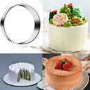 4 pcs Cake mould French Mousse Cheese Tart Ring Stainless Steel Hot