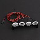 4LED White Lights Round Lampshade for 1/10 Axial Climbing Car Crawler Part
