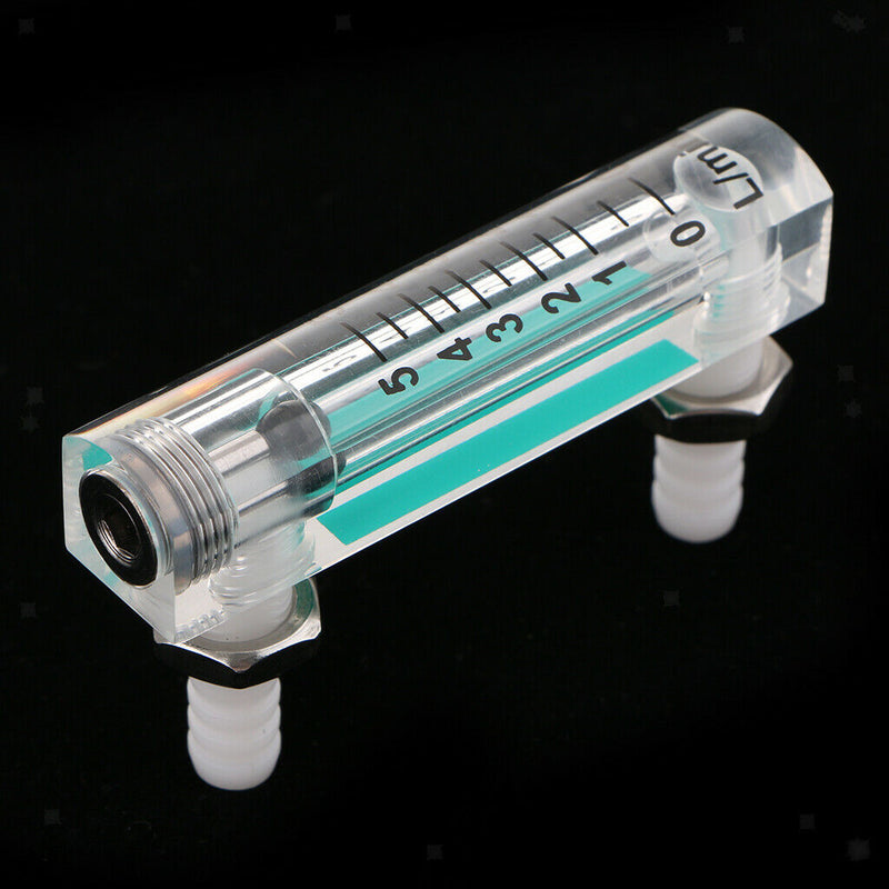 0.5-5L/min Oxygen Liter Flow Meter Measures Gas Flowmeter W/Control Valve For