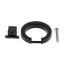 European Aluminum Alloy Matte Black Cabinet Handle Door Knocker Drop Rings
