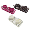 Egg Slicer Garlic Ginger Mushroom Cutter Sandwich Salad Cooking Purple