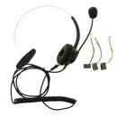 4-Pin RJ9 Monaural Headset, Hands-Free Call Center Headphone for Desk Phones