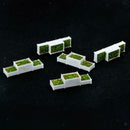 25 Pack Plastic N Scale 1:150 Flower Beds Miniatures Set for Street Railway