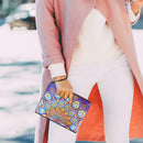 DIY Mandala Special Shaped Diamond Painting Wristlet Clutch Women Wallet