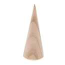 15 Pieces 3 Size Finger Ring Wooden Ring Stand DIY Cone Shape Geometry Rack