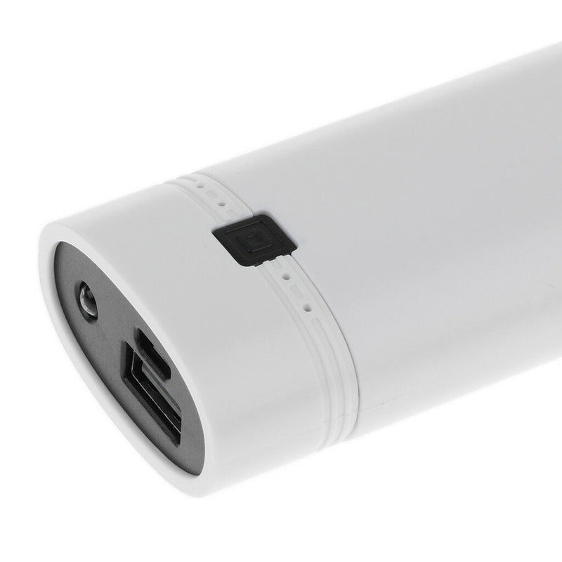 Portable USB Power Bank Battery Charger Case With LED Light White