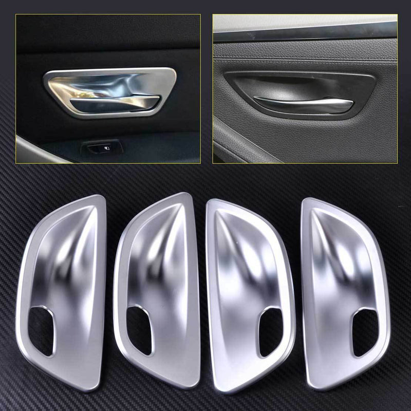 4x Door Handle Cup Bowl Cover Trim fit for BMW 5 Series F10 F18 Sedan 11-16 hf