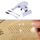 5 Lens Pro Headband Magnifier Lighted Glass Optivisor for Hobby Repair Reading