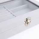 Practical Earrings Ring Organizer Velvet Bracelet Box Jewelry Storage Case A