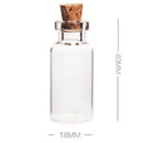 50 pcs Mini Empty Clear Glass Bottle W/ Cork Small Tiny Vials Jars Clear